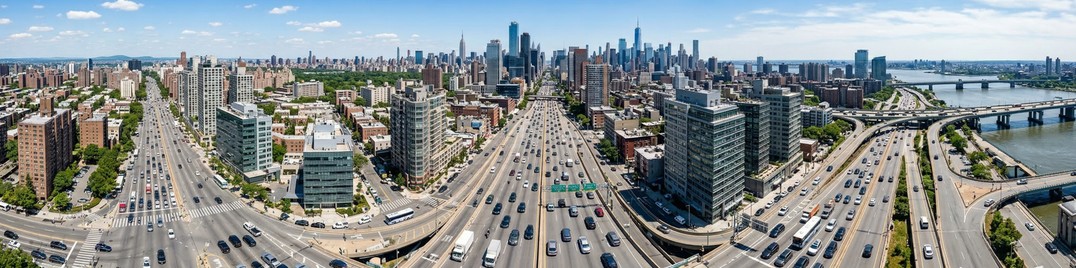 Aerial View Of City Road With Cars During Daytime | LinkedIn Background