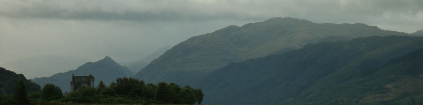 Eilean Donan Castle On A Cloudy Weather | LinkedIn Background