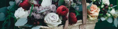 A Basket Full Of Flowers - Free LinkedIn Background Photo