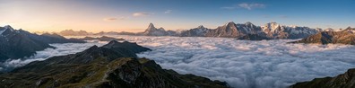 A Sea Of Clouds And Mountains - Free LinkedIn Background Photo