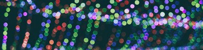 Abstract Christmas Lights - Free LinkedIn Background Photo