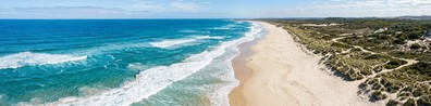 Aerial Shot Of Sea And Sand - Free LinkedIn Background Photo