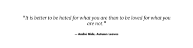 André Gide, Autumn Leaves - Free LinkedIn Background Photo