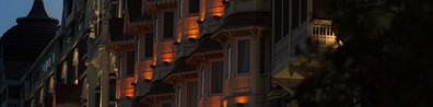 Beautiful View Of Lighted Buildings During Night Time - Free LinkedIn Background Photo