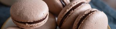 Chocolate Macaroons - Free LinkedIn Background Photo