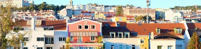 Colorful Flats In The City - Free LinkedIn Background Photo