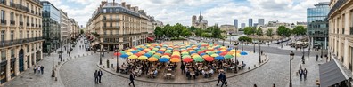 Colorful Umbrellas - Free LinkedIn Background Photo