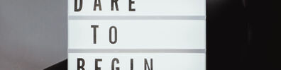 Dare To Begin - Free LinkedIn Background Photo