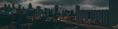 Dark City - Free LinkedIn Background Photo