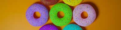 Delicious Donuts With Colorful Sprinkles On Top - Free LinkedIn Background Photo