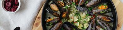 Delicious Mussels - Free LinkedIn Background Photo