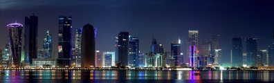 Doha Skyscrapers - Free LinkedIn Background Photo