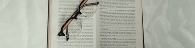 Eyeglass On Open Book - Free LinkedIn Background Photo