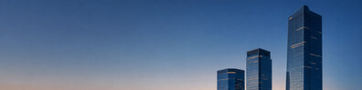 Financial District at Blue Hour - Free LinkedIn Background Photo