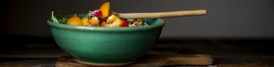 Food In Ceramic Bowls - Free LinkedIn Background Photo