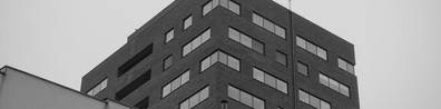 Grayscale Photo Of Buildings - Free LinkedIn Background Photo