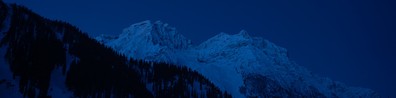 Peaceful Snowy Mountains At Night - Free LinkedIn Background Photo