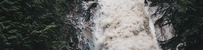 Rough Waterfall - Free LinkedIn Background Photo
