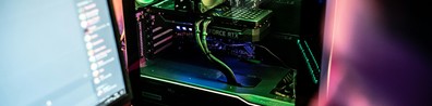 Slick Gaming PC Build - Free LinkedIn Background Photo