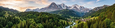 View Of The Mountain With - Free LinkedIn Background Photo
