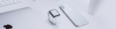 White Apple Gear - Free LinkedIn Background Photo