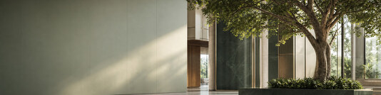 Biophilic Atrium - Free LinkedIn Background Photo